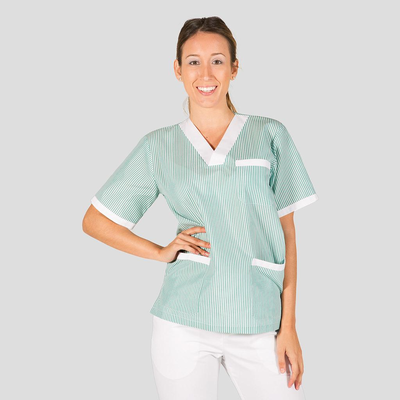 BLUSA PESSOAL DE SAÚDE UNISSEXO BICO VICHE COMBINADA/COMBINADO
