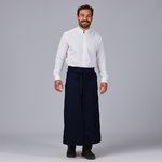 DELANTAL FRANCES ABIERTO SARGA POLIESTER 90X110 CM