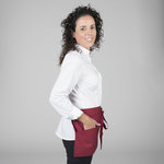 APRON WITHOUT/BIB SHORT WITH/POCKET. STRAPS COTTON 30X60 CM 
