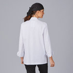 JACKET KITCHEN UNISEX BUTTON CLOSURE LINED L/SLEEVED WHITE
