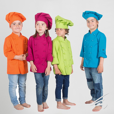 CHAQUETA COCINERO INFANTIL COLOR