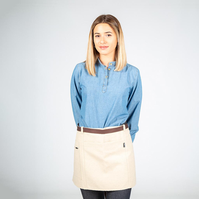 APRON SHORT BEIGE 35X67 CM
