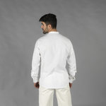 CAMISA HOMEM CHAMBRAY COLARINHO MAO NIAS
