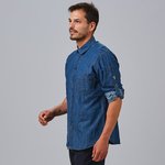 CAMICIA UOMO MATTIA SLIM FIT DENIM LAVATO
