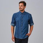 CAMICIA UOMO MATTIA SLIM FIT DENIM LAVATO
