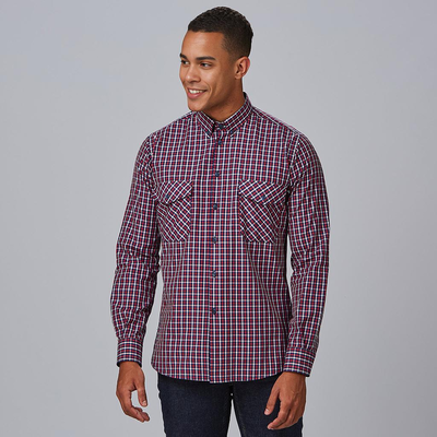 MEN'S FAUSTO CHECKED SLIM FIT SHIRT

