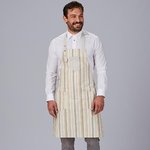 DELANTAL PETO RAYAS COMBINADO 88X74 CM