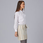 DELANTAL CORTO RAYAS COMBINADO 45X74 CM