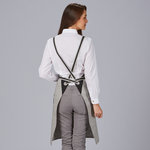 DELANTAL PETO CINTA RAYAS 88X74 CM