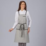 DELANTAL PETO CINTA RAYAS 88X74 CM