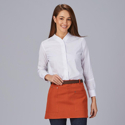 DELANTAL CORTO CONTRASTES DE ESPIGA 35X67 CM