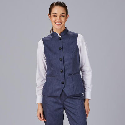 CHALECO MUJER CUELLO MAO LUJAN