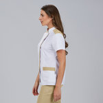 BLUSA MUJER ABIERTA CUELLO MAO M/C JUDIT