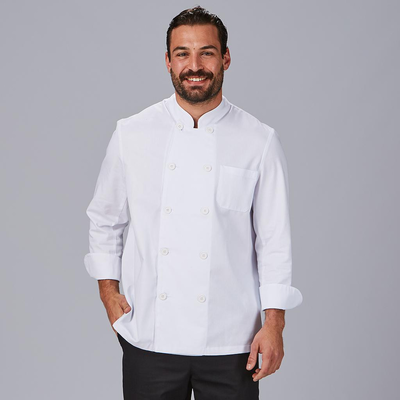 CHAQUETA COCINA UNISEX M/L SARGA BLANCA